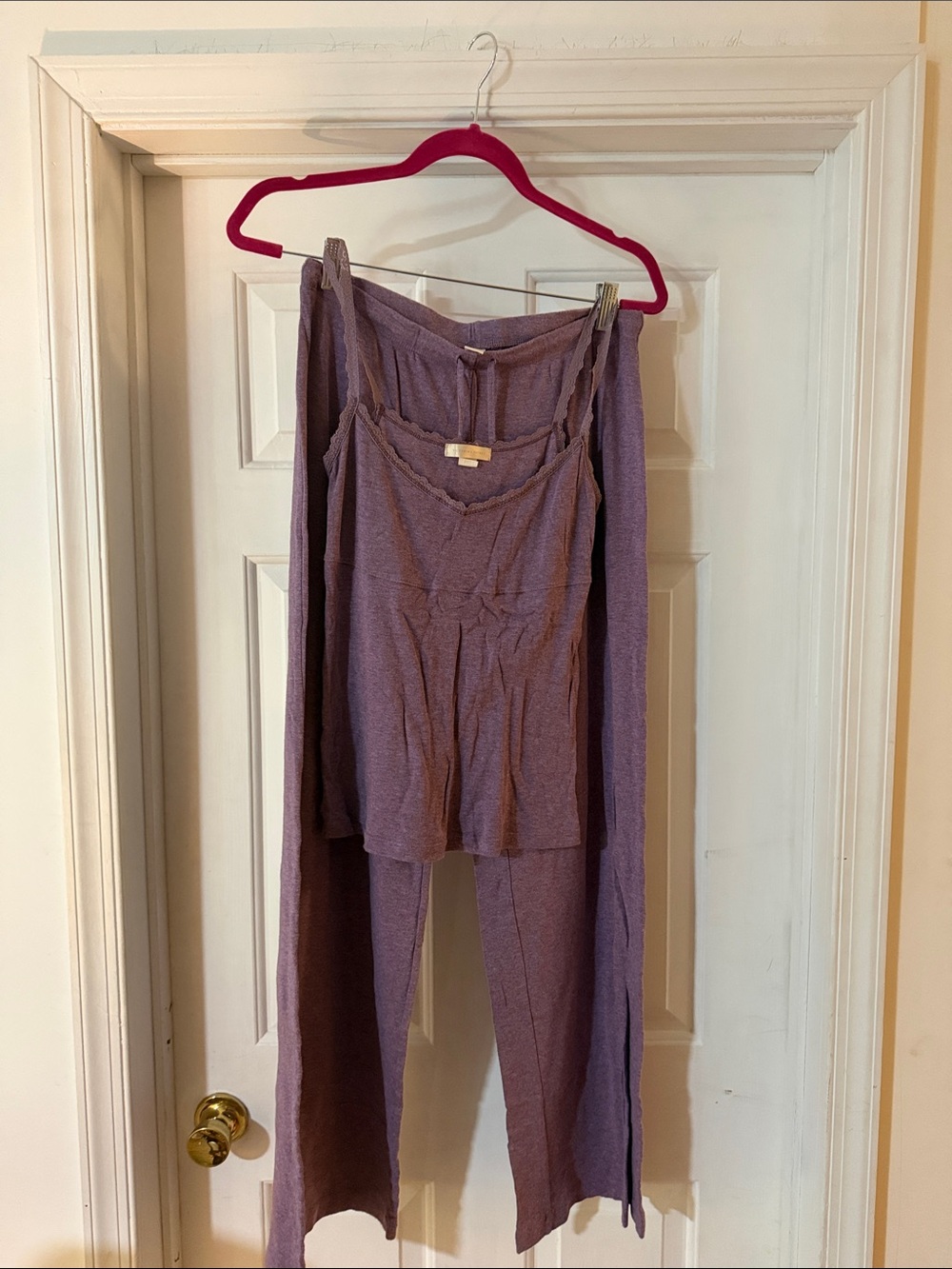 Victoria's Secret Lavender Lace-Trim Tank Top